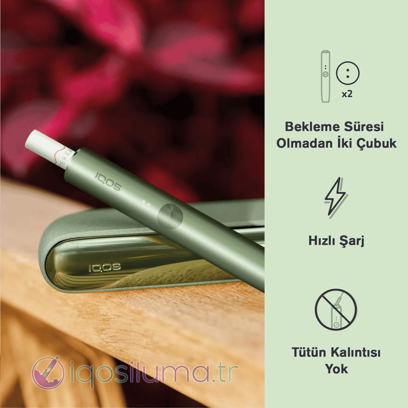 4 IQOS ILUMA Yosun Yeşili - Görsel 4