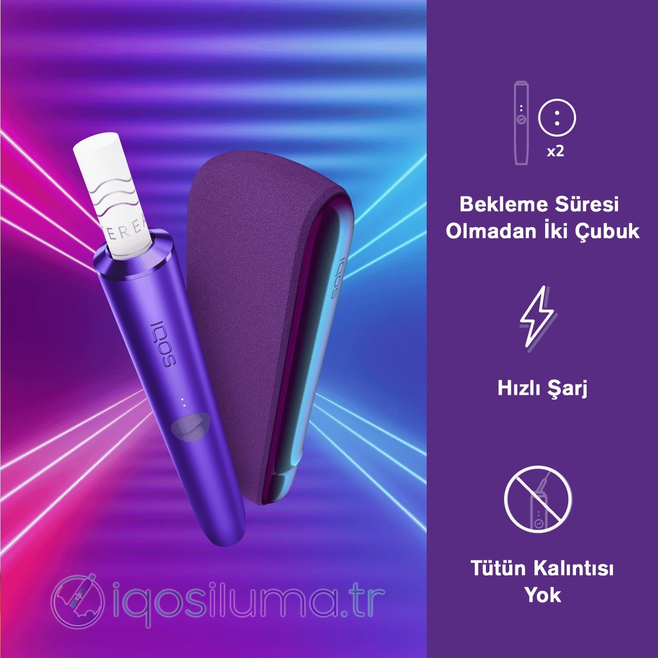 4 IQOS ILUMA Neon Mor 2025 - Görsel 4