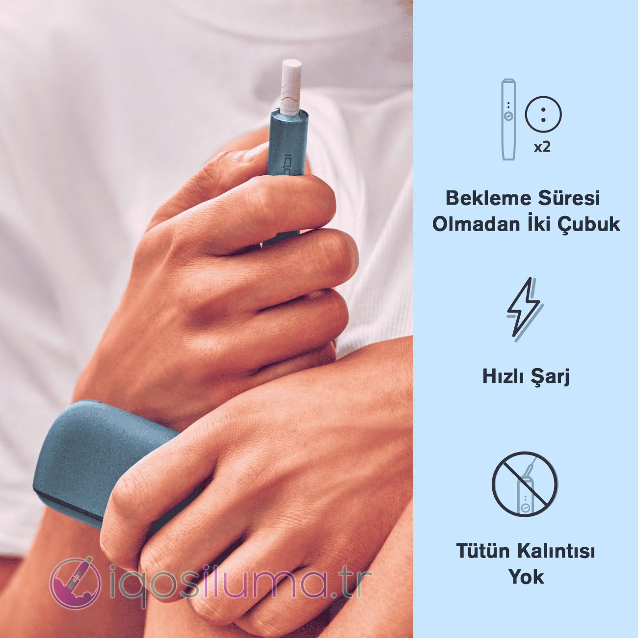 4 IQOS ILUMA Azur Mavisi - Görsel 4